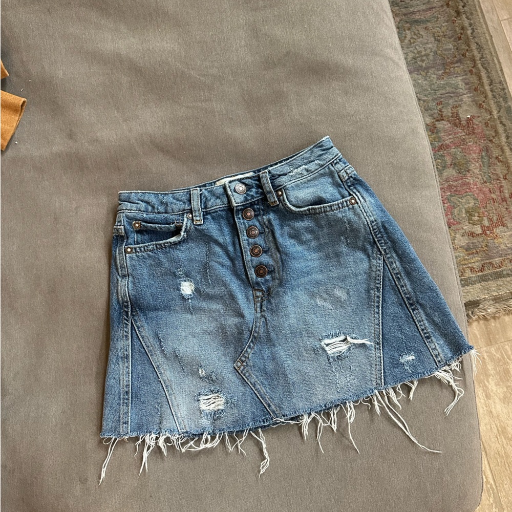 Free people Jean skirt